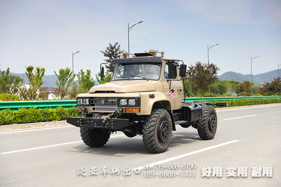 4x4长头越野专用车底盘_四驱东风240尖头驾驶室底盘_定制化出口底盘厂家