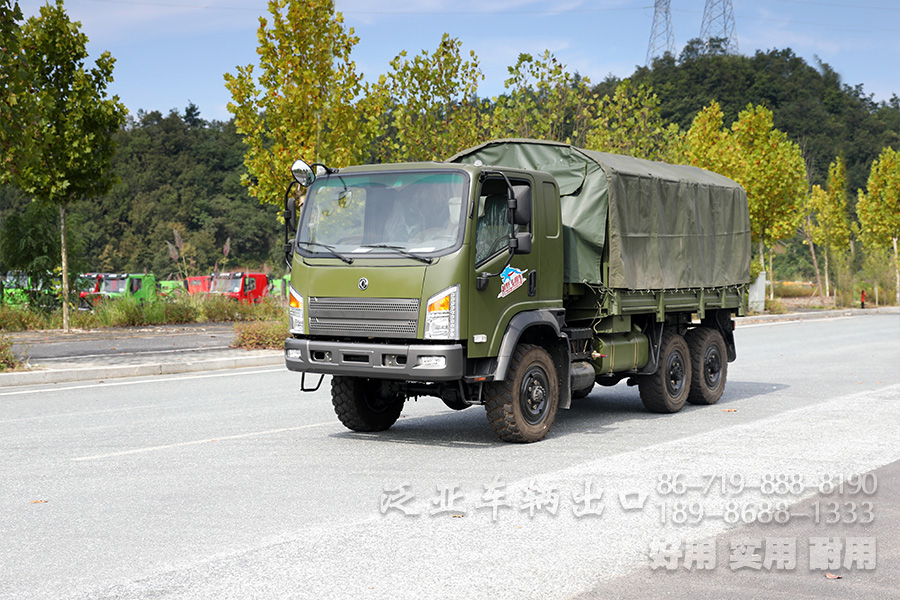 东风6x6平头越野货车_EQ2082柴油越野卡车_东风240民用越野运输车出口