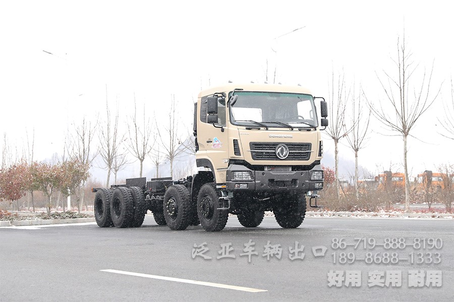 东风底盘改装,八驱底盘,东风450马力底盘,东风八驱,大马力越野底盘,450马力底盘,后八轮越野底盘,全驱可改装型底盘